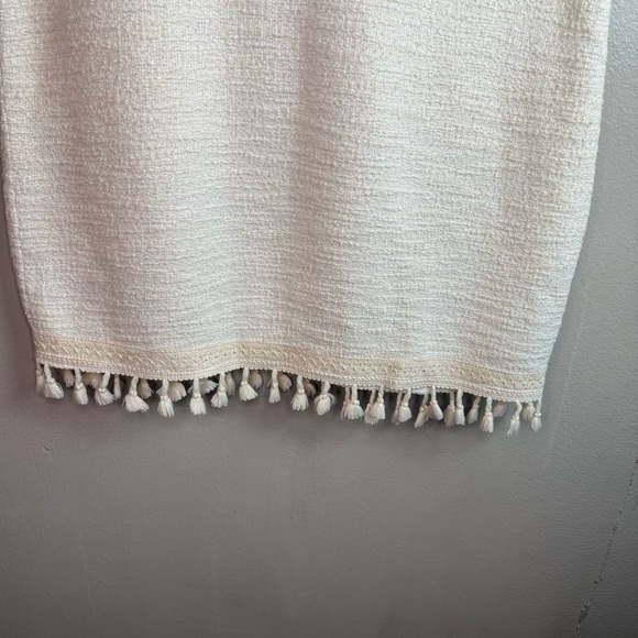 Anthropologie Dolan Tassled Tunic Textured V-Neck Dress Sz M - Picture 3 of 7
